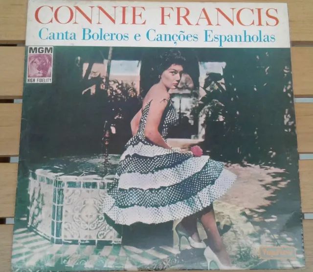 Connie Francis Lp Nacional Canta Boleros Canções Espanholas Estandar