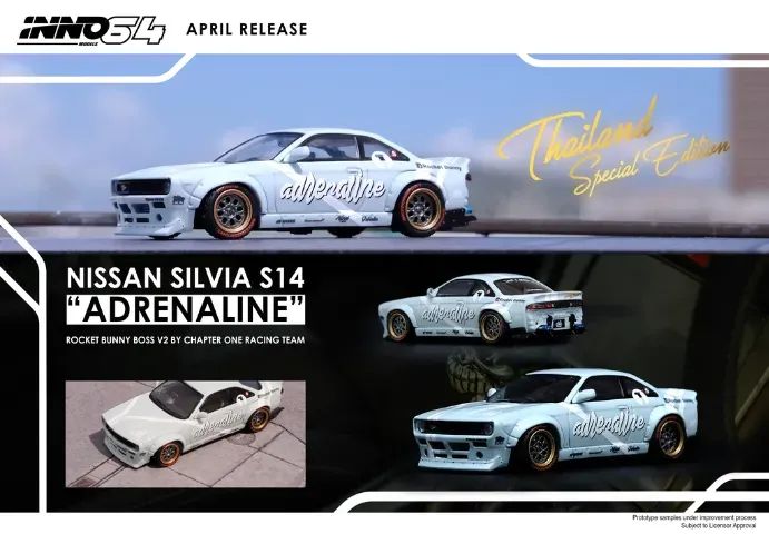 Inno 64 - Nissan Silvia S14 - ADRENALINE Rocket Bunny Boss by