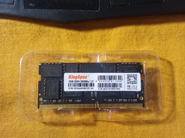 Memória RAM 16GB DDR4 2666 MHz Notebook Kingspec - Testada - Foto 2