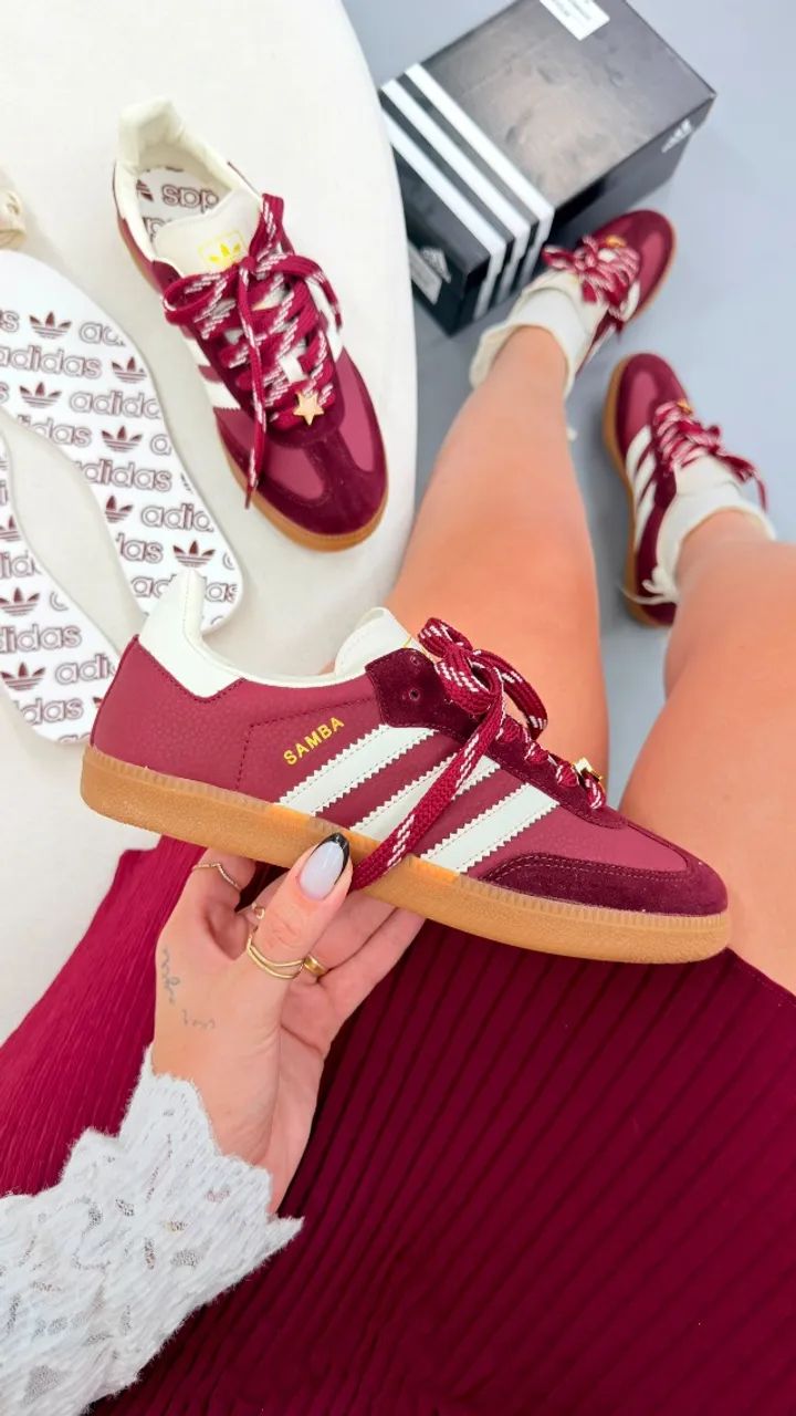Tênis Adidas Samba OG Vinho - Foto 3