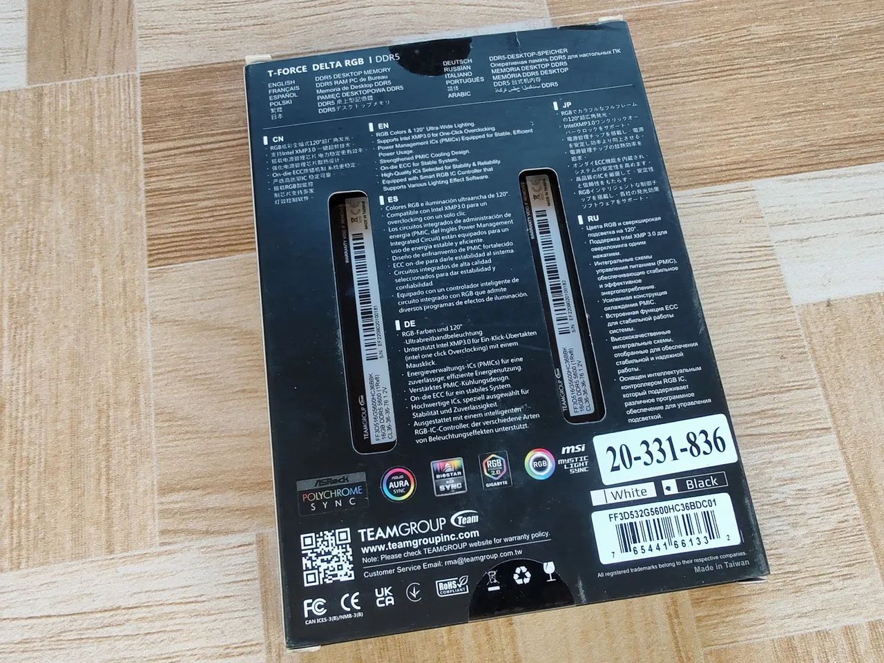 Memória RAM TeamGroup T-Forcer Delta DDR5 5600MHZ CL36 - Foto 2