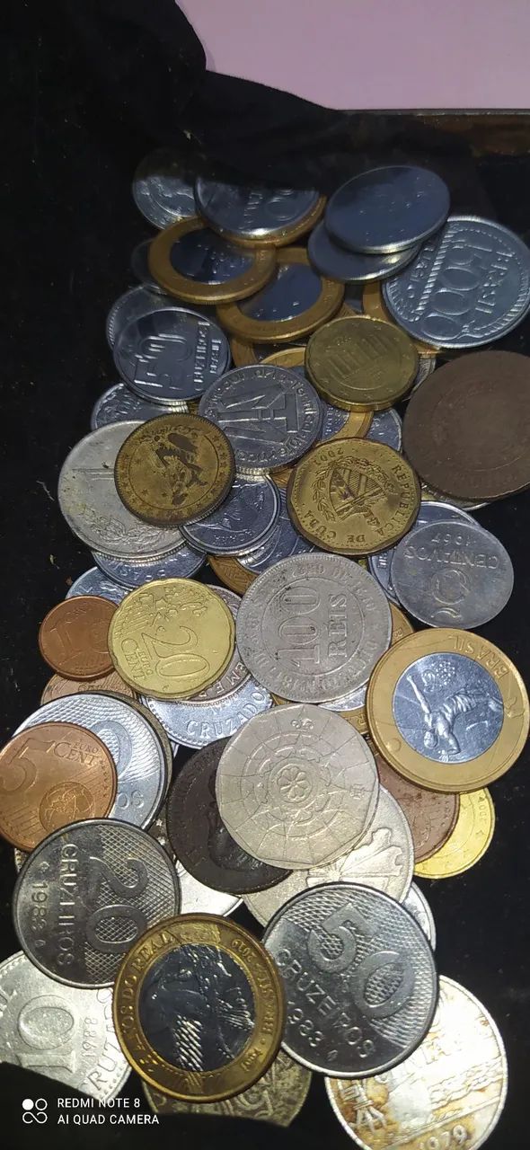  Moedas Antigas Nacionais e Estrangeiras 71  - Foto 5