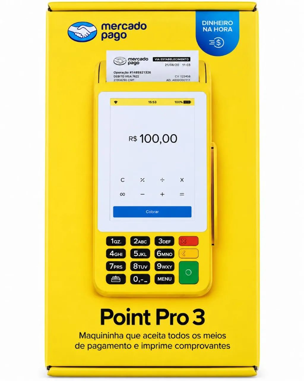 Maquininha Point 3 - Mercado Pago - Foto 4
