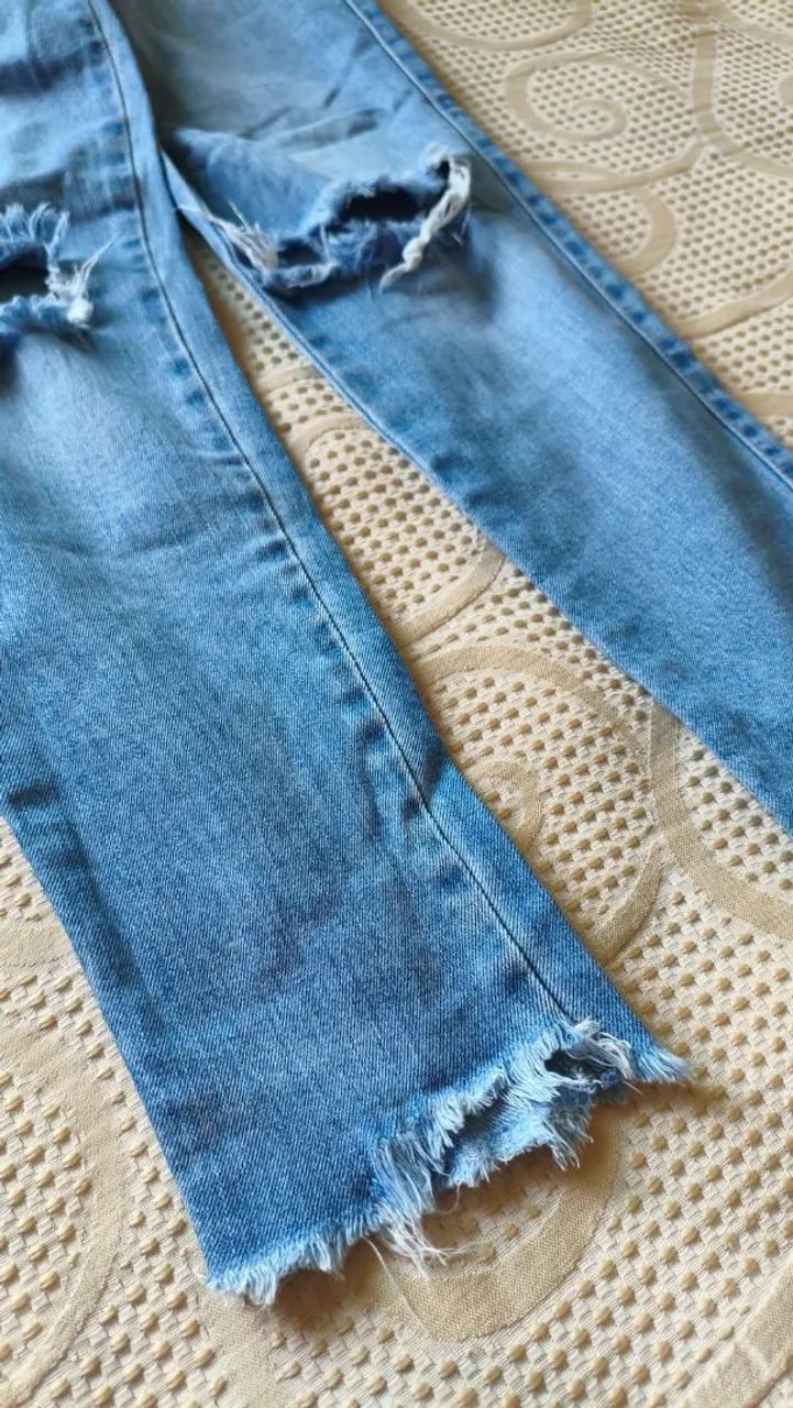 Kit com 2 Calças Jeans Villon Femininas - Foto 4