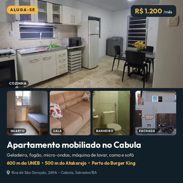 Aluguel Cabula - Mobiliado