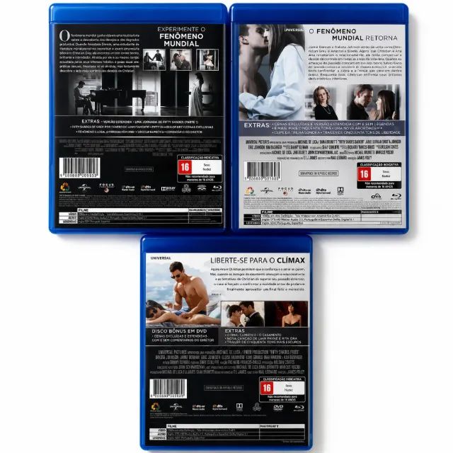 Trilogia Cinquenta Tons Blu-ray Original Completa - Foto 2