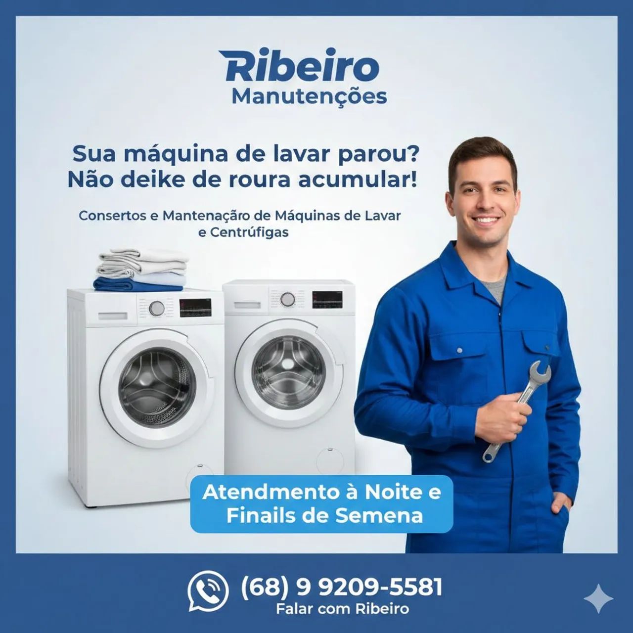 Não espere a roupa acumular