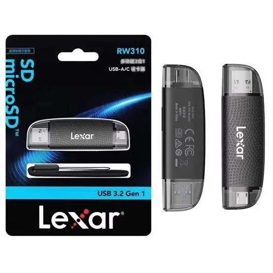 Adaptador Micro SD e SD Lexar RAW 310 Profissional com USB C  - Foto 2