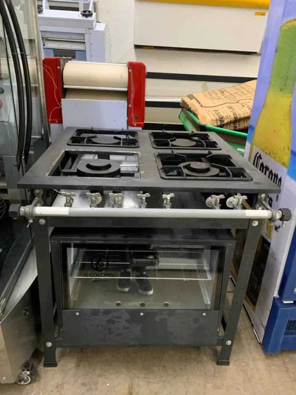 Fogão industrial baixa pressão com forno