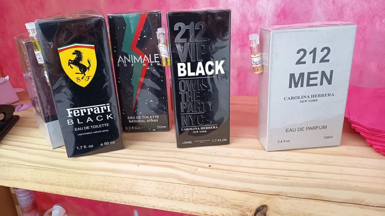 Perfumes masculino 50 ml e 100 ml disponível.
