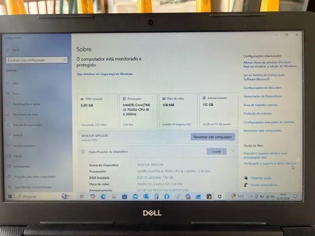 Notebook Dell, Intel, SSD 112 GB - Foto 3