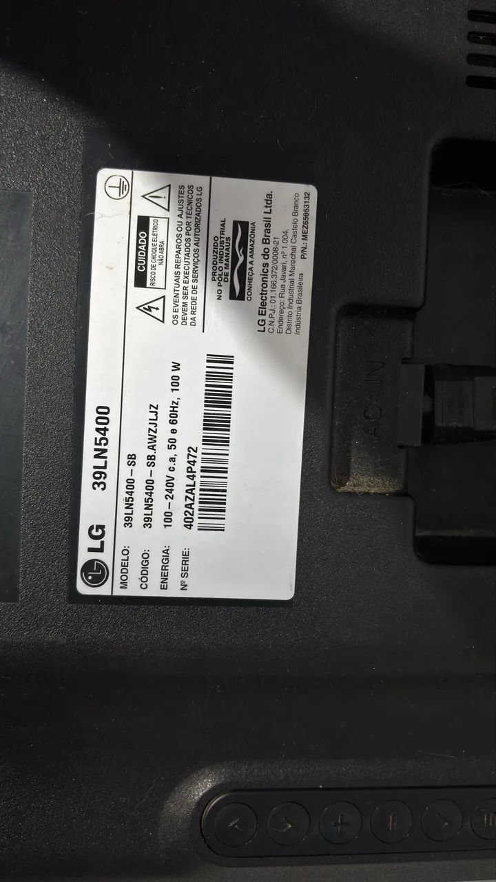 TV LG modelo 39LN5400, com 39 polegadas. - Foto 3