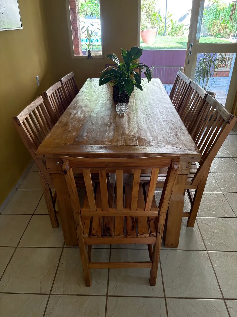 Mesa Nova Peroba Rosa 8 lugares