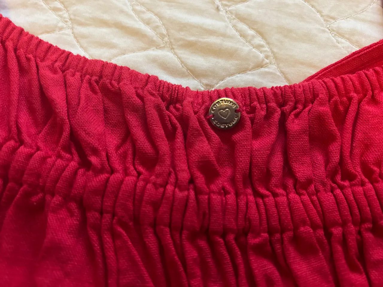 Top cropped Costume vermelho - Foto 4