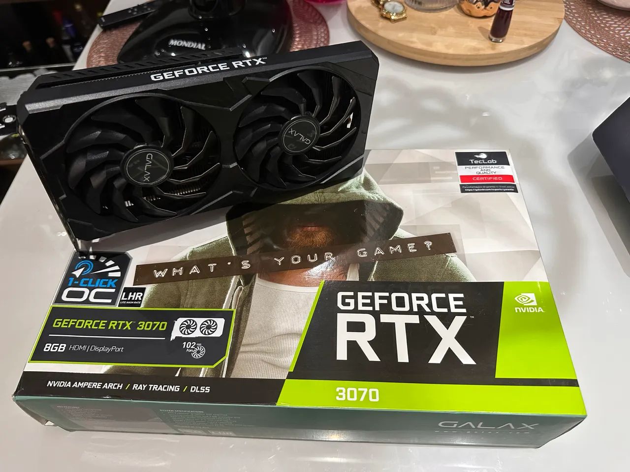 Placa de vídeo Galaxy Nvidia RTX 3070 8gb Gddr6