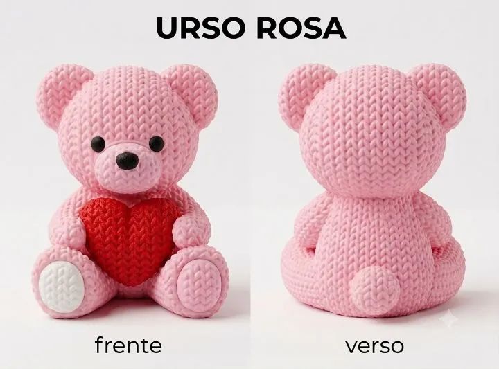 Ursinhos de coração 3D  - Foto 2
