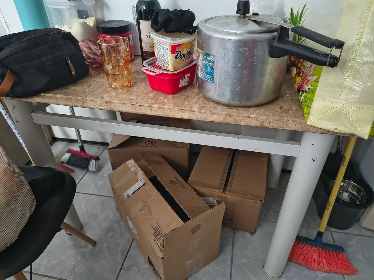 Mesa pedra de mármore 
