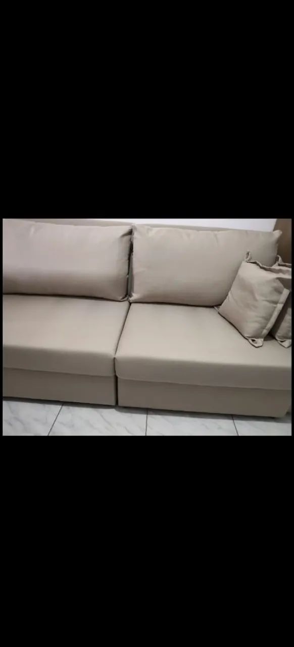 SOFÁ EXCLUSIVA ROMA 2,20M - SOFT PALHA LISO - Foto 4