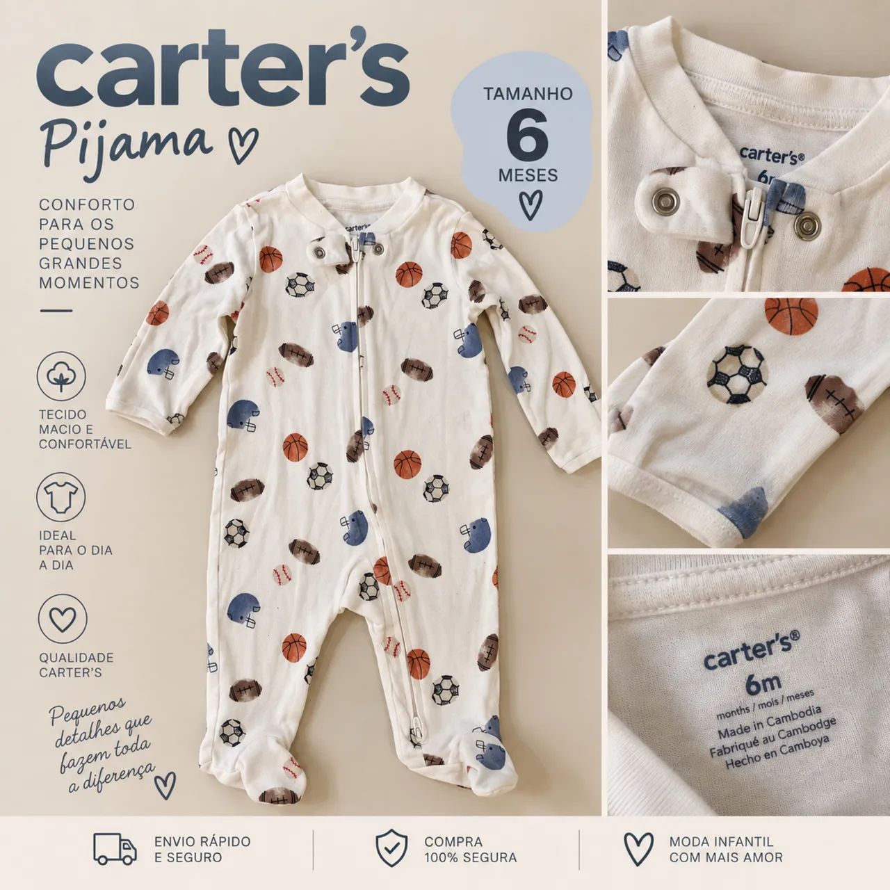 Pijama carters esportes! 