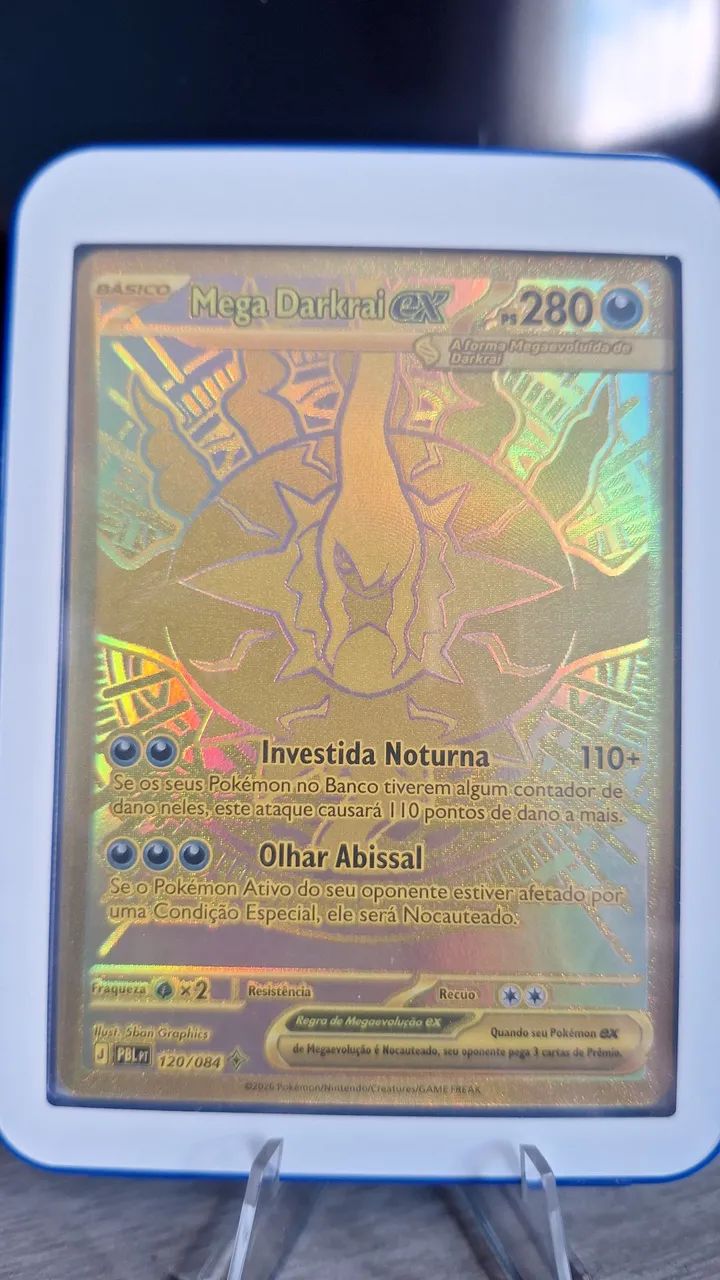 MEGA DARKRAI EX SAR ESCURIDÃO ABSOLUTA PT - Foto 2