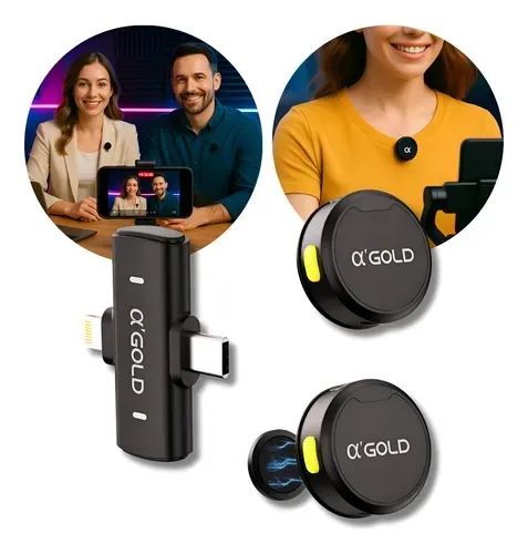 Microfone de lapela Gold pro - Foto 3