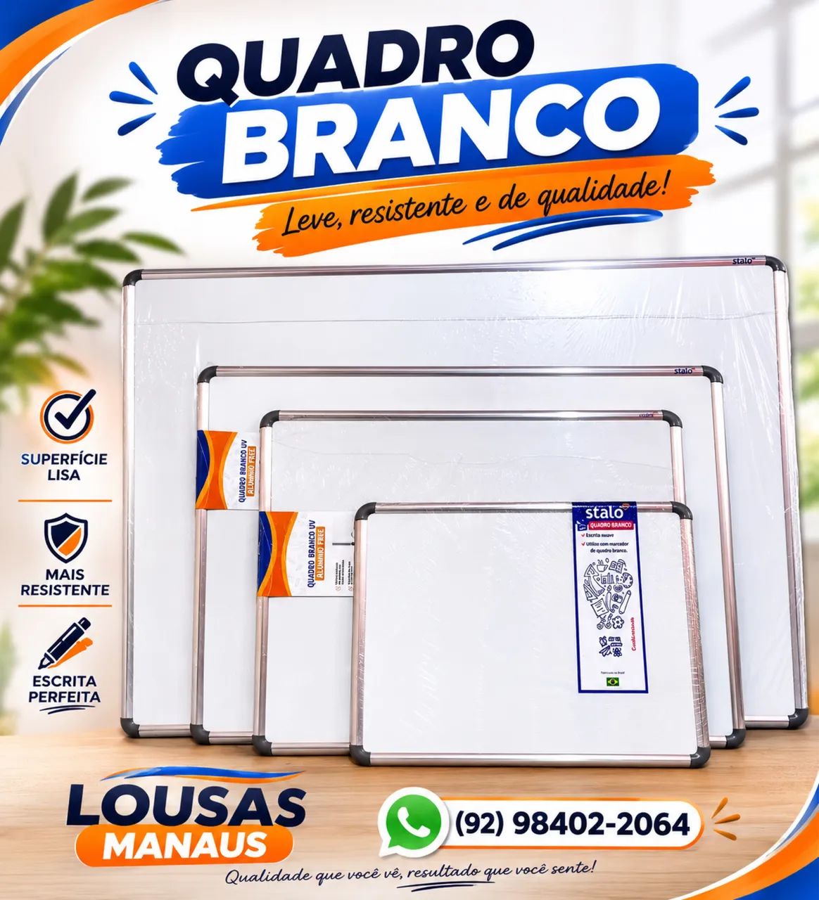 Quadros brancos Manaus  - Foto 2