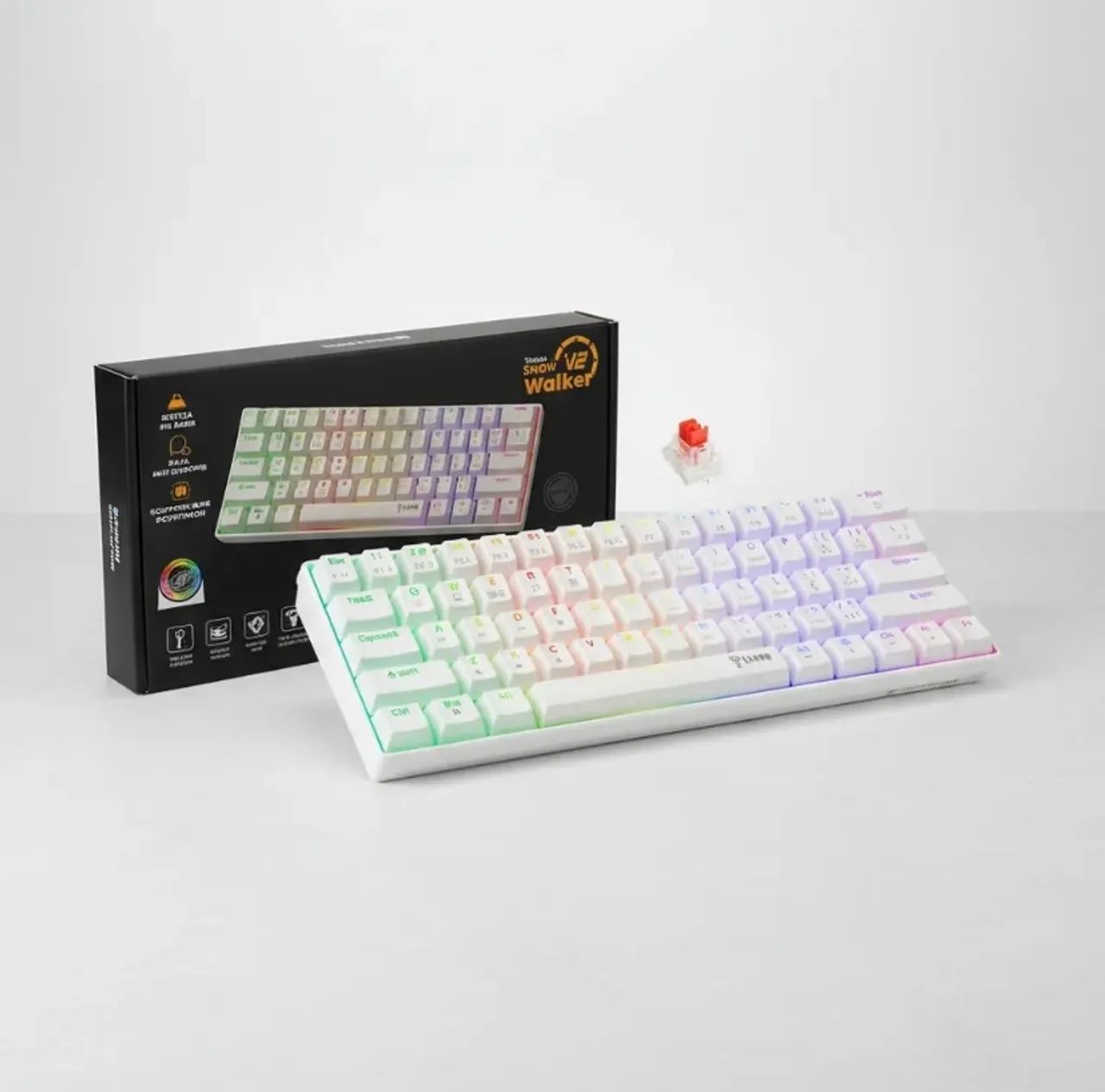 Teclado Snow Walker V2 - 60% - Switch Red - Software Personalizado  - Foto 3