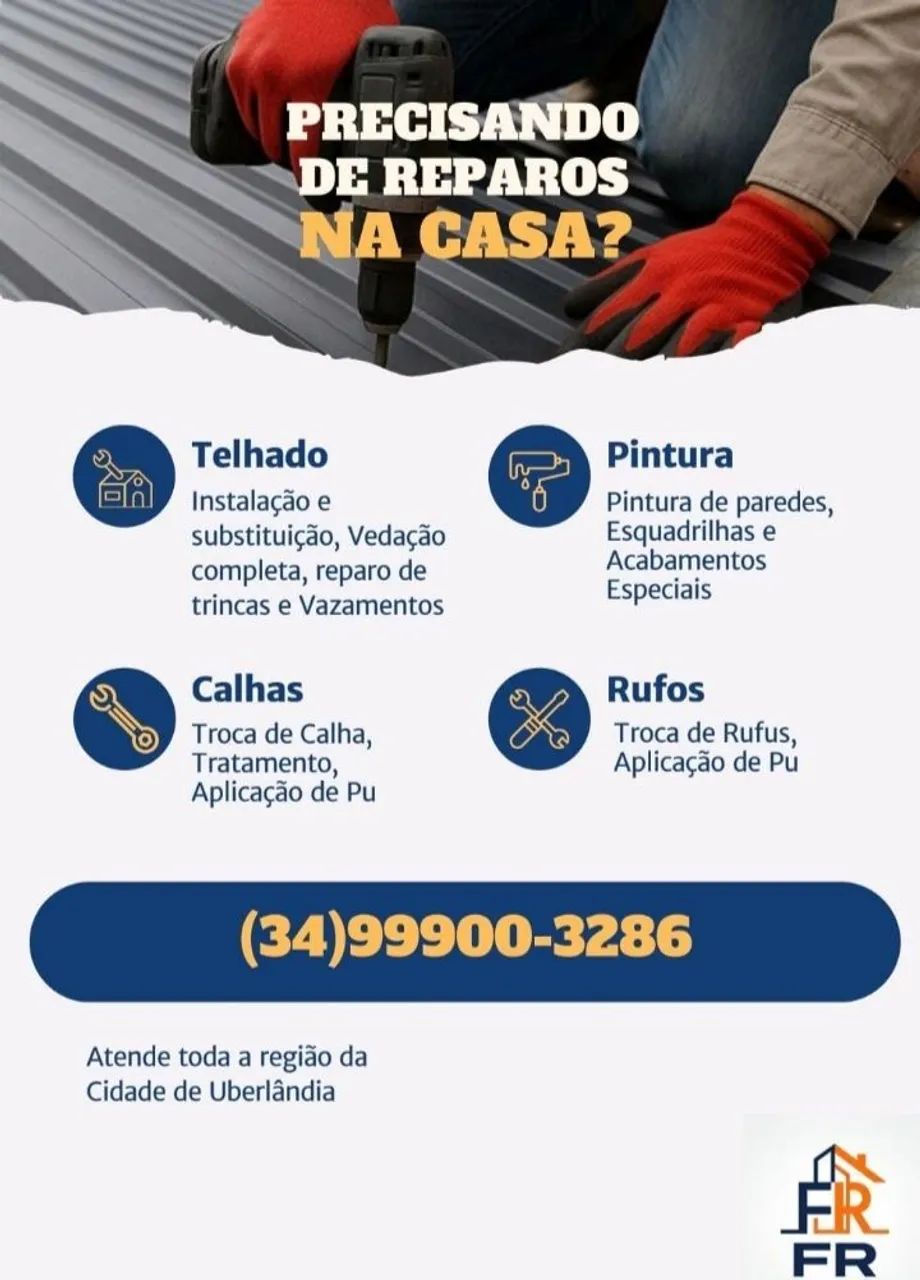 Serviço telhado em geral e pinturas