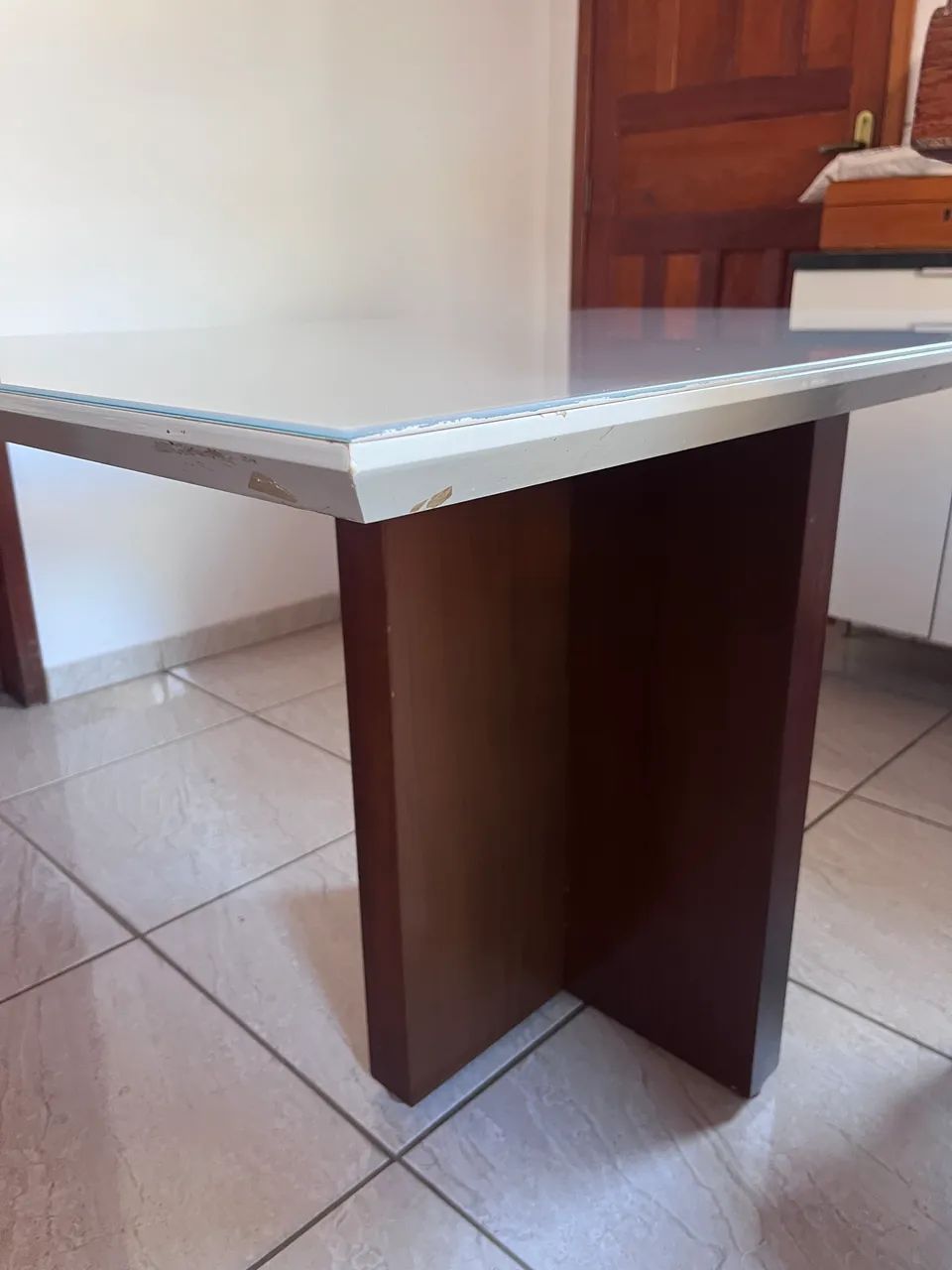 Mesa de Jantar VIDRO 1,20m x 0,80m C/ AVARIA - Foto 2