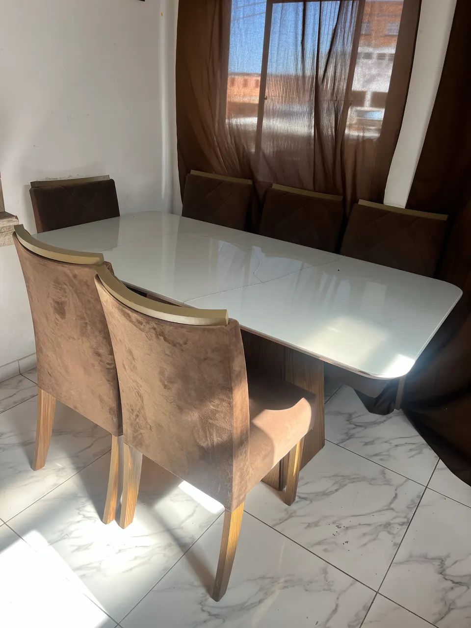 Mesa 6 cadeiras para concerto baratíssimo 