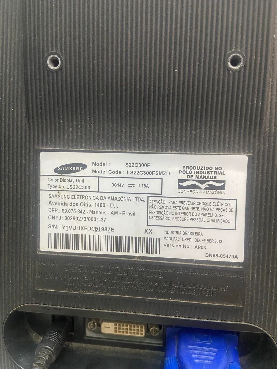 Monitor Samsung 19 polegadas - com defeito - Foto 4