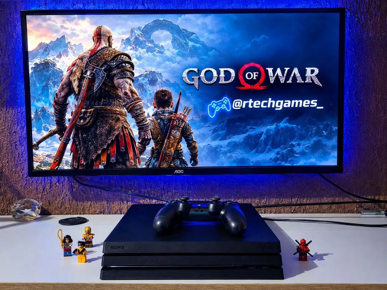 PS4 PRÓ + CONTROLE ORIGINAL 