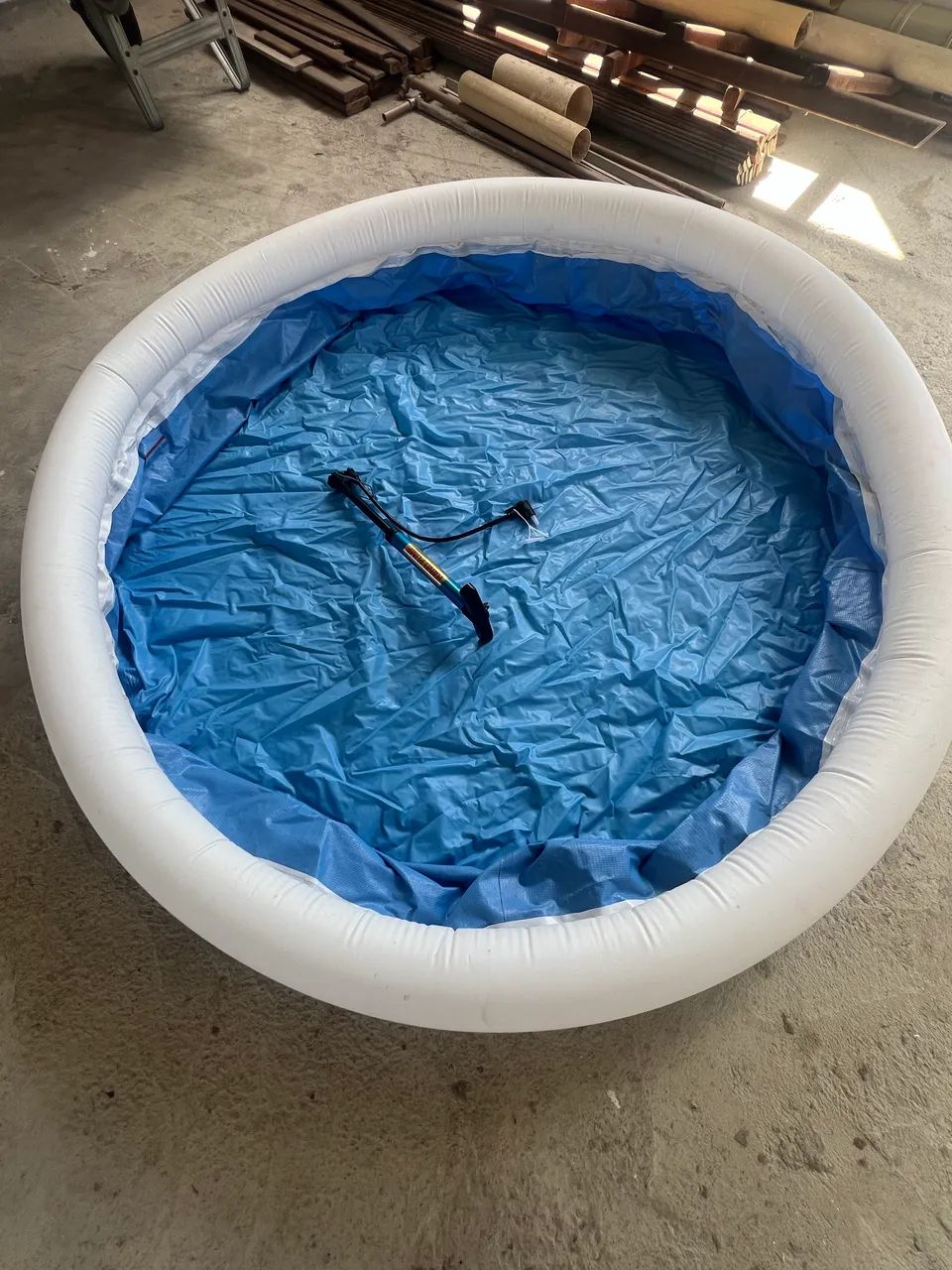 Piscina circular 1000 litros inflável 