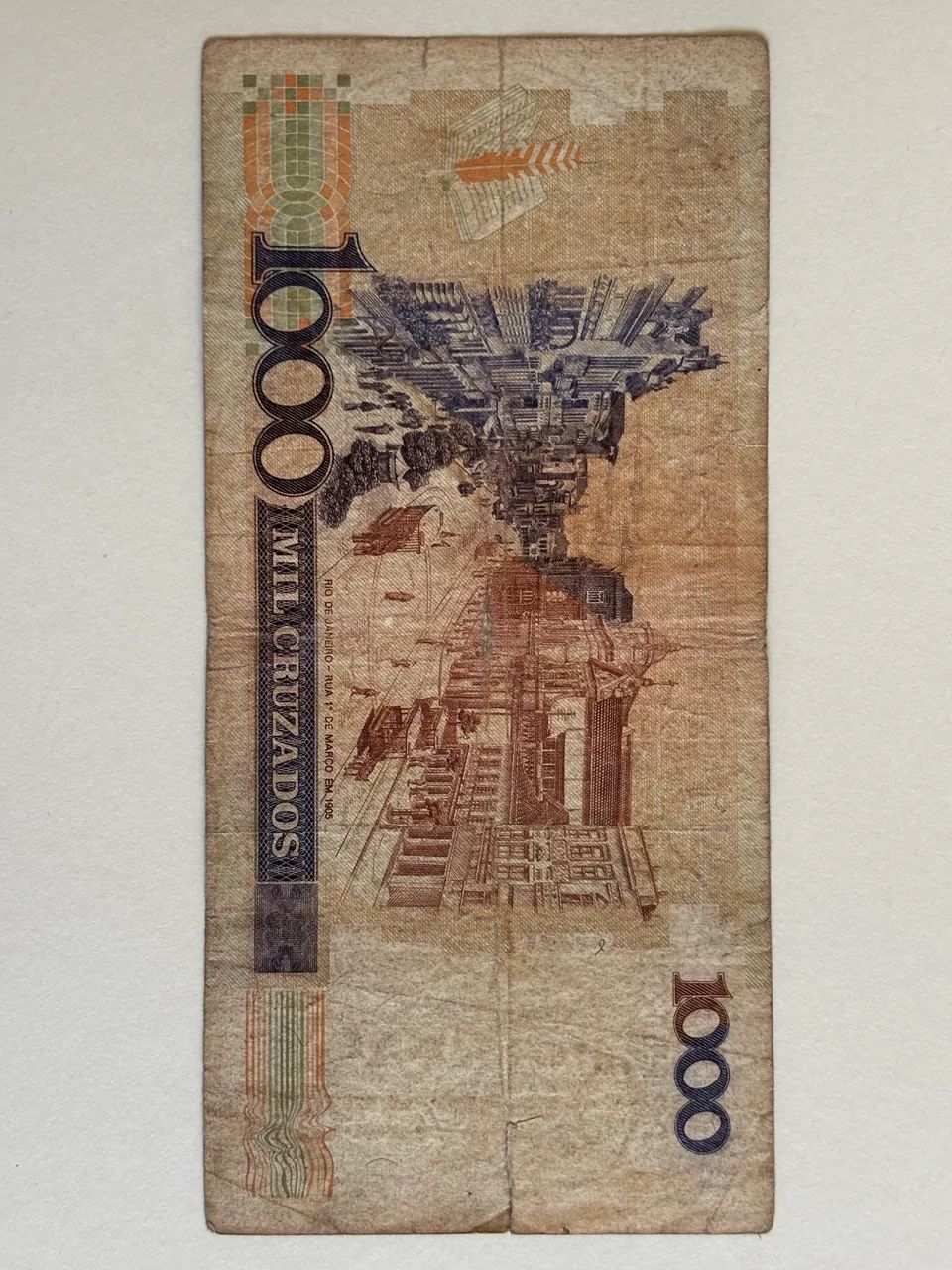 Nota de 1000 Cruzados - Antiguidade - Foto 4
