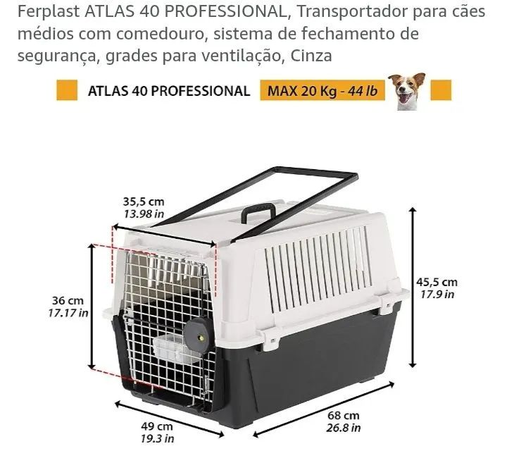 Caixa transporte pet médio  - Foto 6