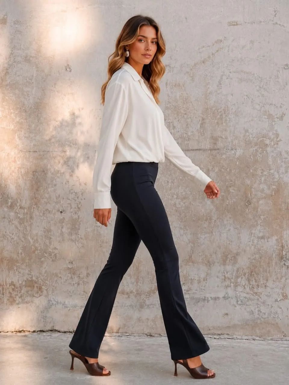 Calça bailarina com pala