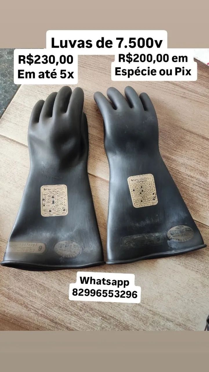 Luvas de baixa e média tensão. *96 - Foto 2