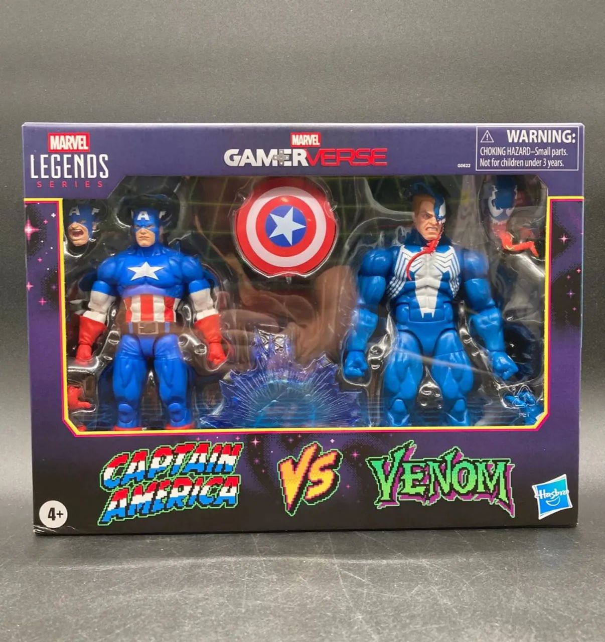Marvel legends GameVerse Capitão América e Venom