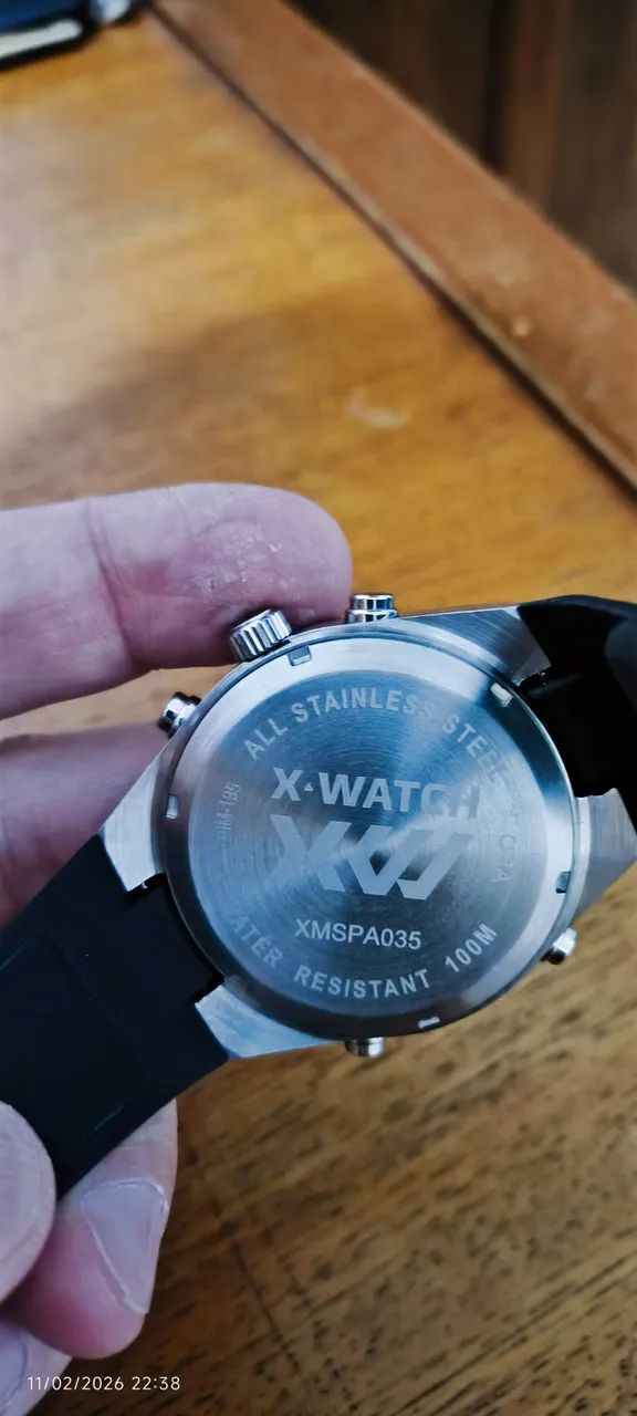 Relógio X-watch Masculino Anadigi Prateado - Foto 2