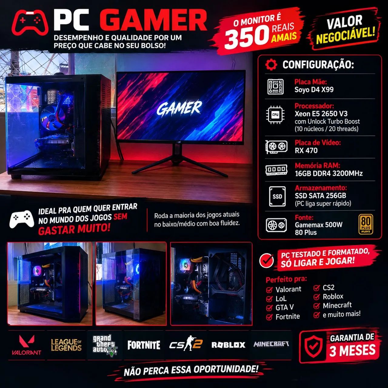 PC GAMER, VALOR NEGOCIÁVEL 