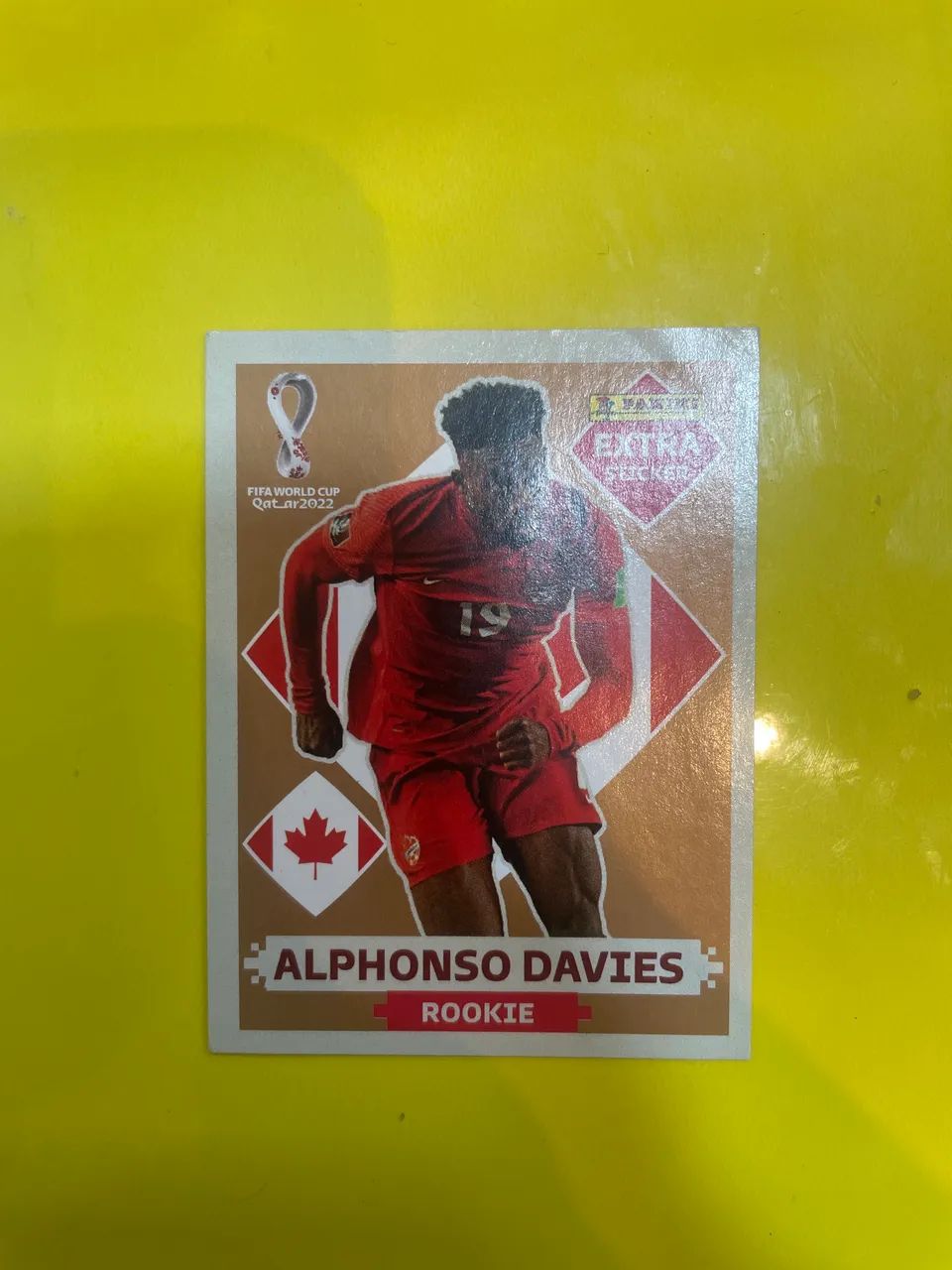 Figurinha ALPHONSO DAVIES e NEYMAR JR Extra Sticker Panini Fifa - Foto 2
