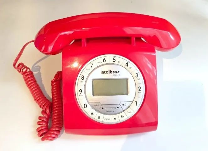 Telefone Fixo Intelbras Vermelho TC8312
