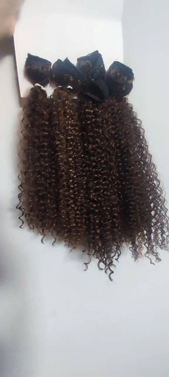 Cabelo - Aplique / extenção de cabelo tic tac - Cachos de Ouro  - Foto 2