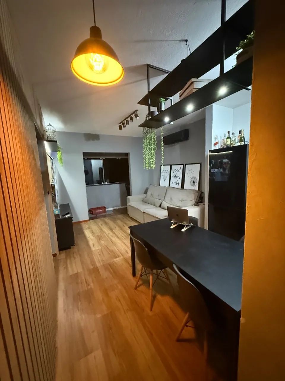 Mesa de jantar Preta 4 lugares com Cadeira Palito - Foto 3