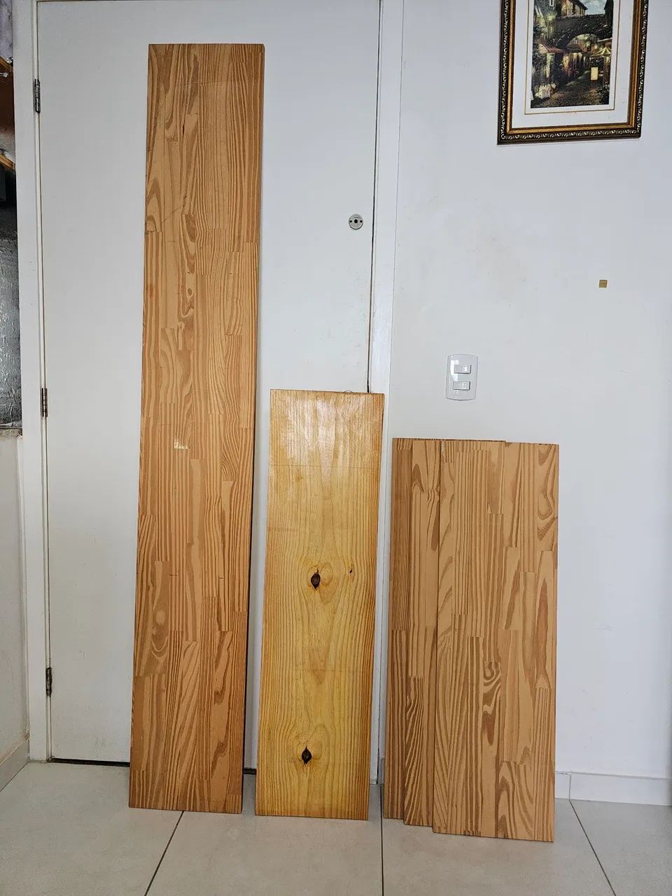 Kit de 6 tábuas de pinus