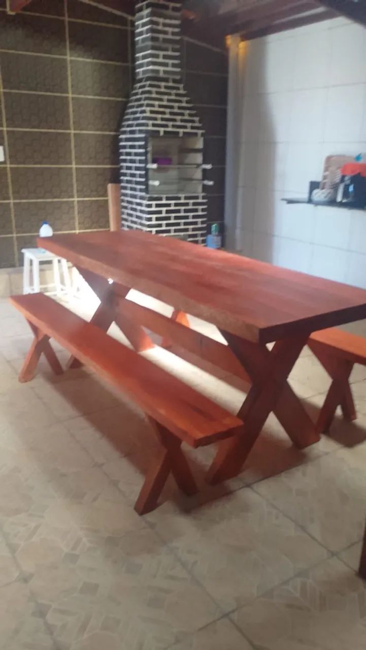 Mesa Rústica Colonial Ivernizada 