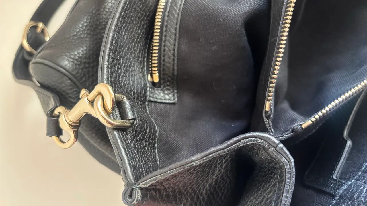 Bolsa Gucci Bambu Shopper Tote Original - Foto 3