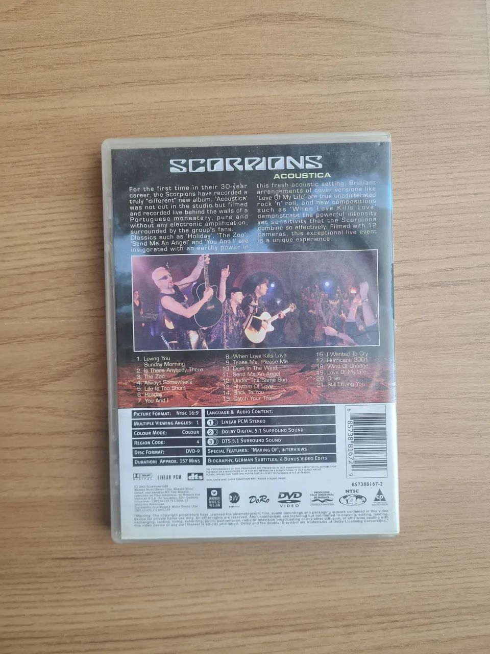 DVD Scorpions - Acoustica - Show Acústico da Banda - Foto 2