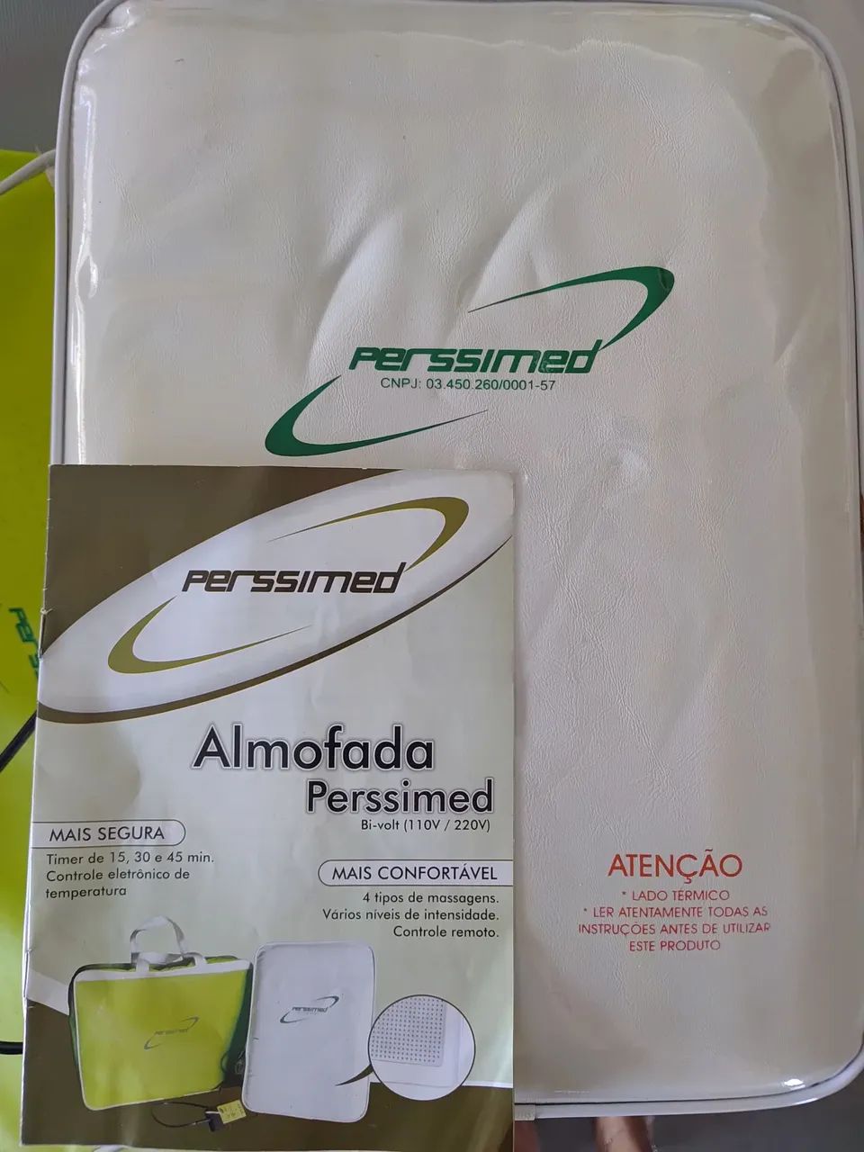 Excelente almofada massageadora da marca Perssimed