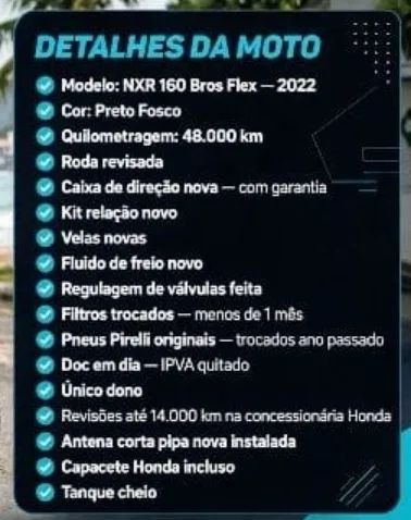 Vendo moto bros 160 flex one freio combinado  2022 - Foto 5